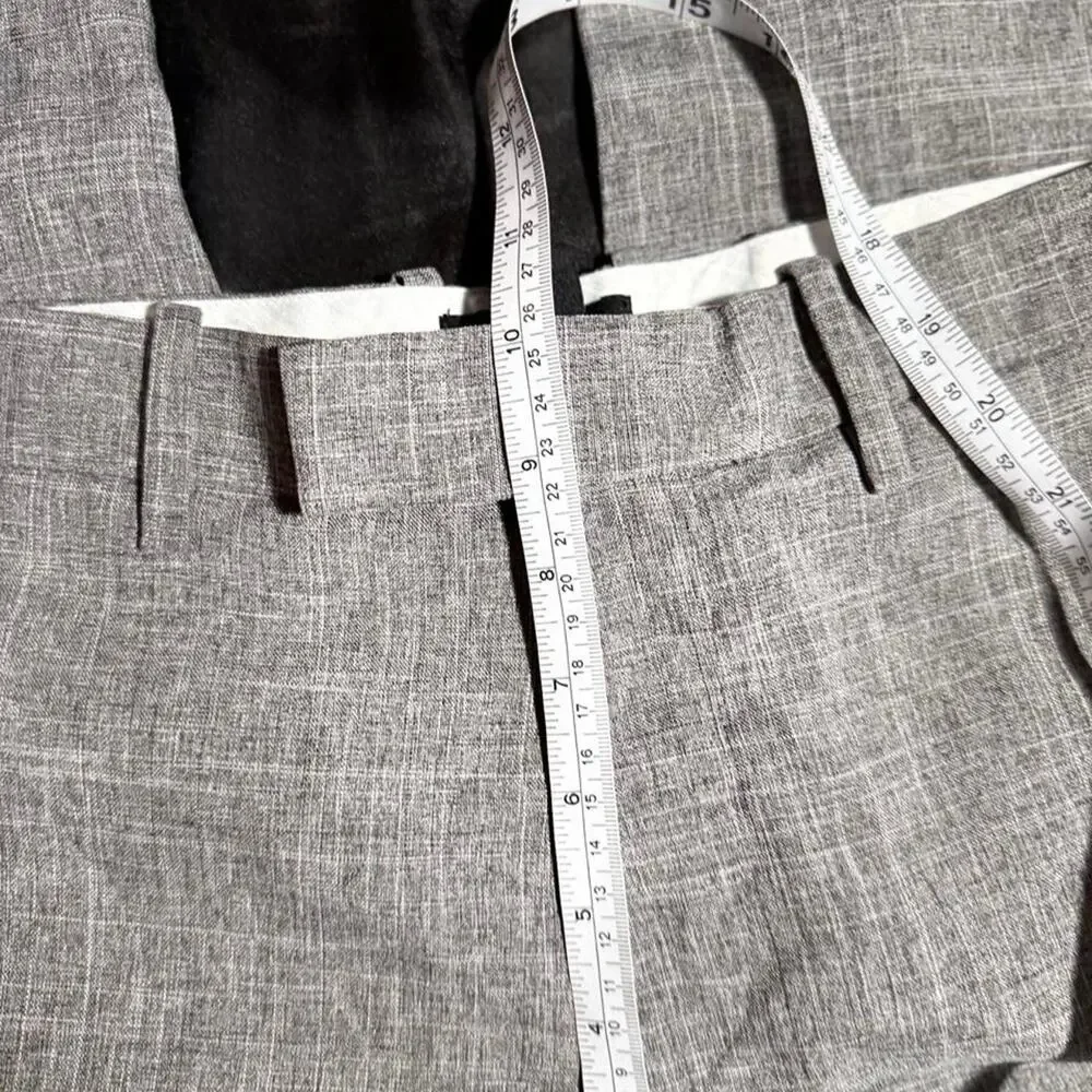 H&M gray linen blend pants